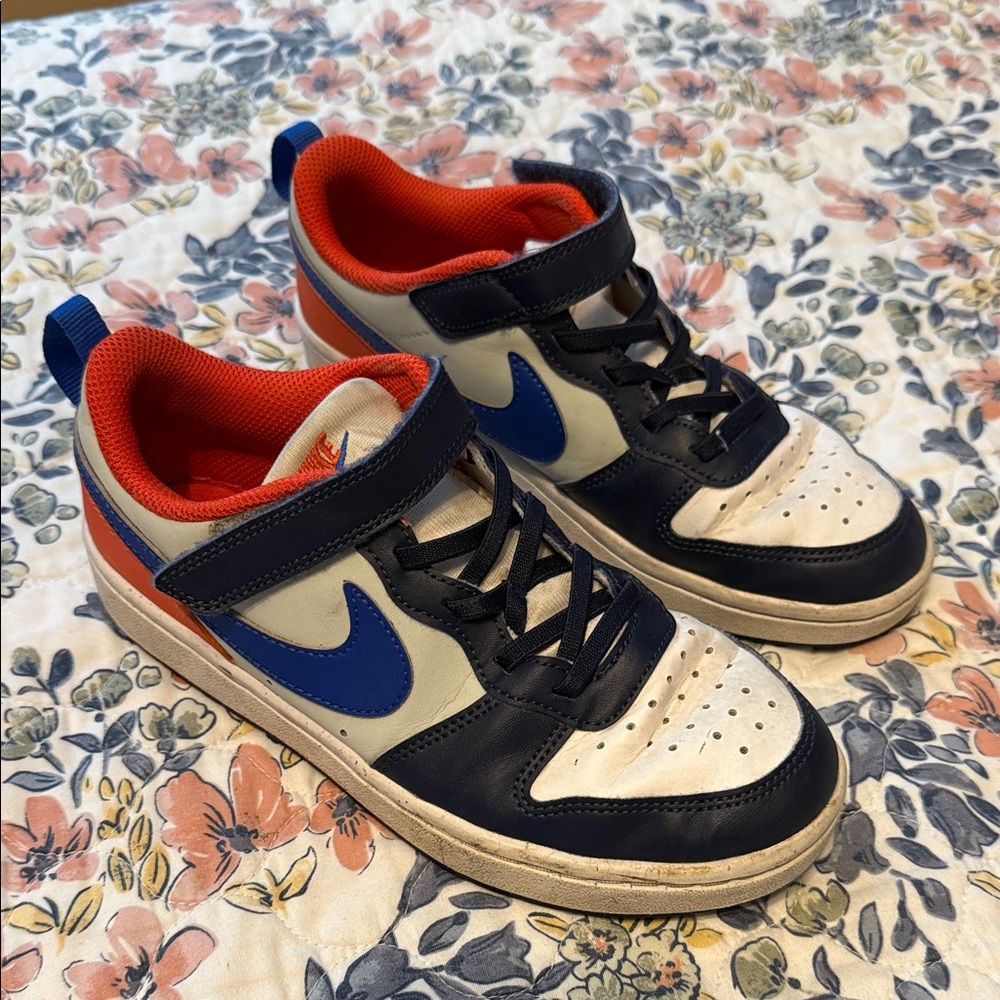 Kids Nike Blue and White Sneakers